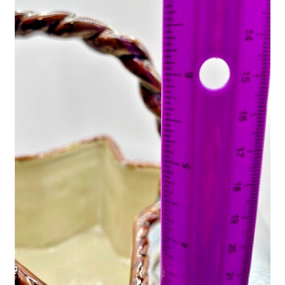 Canyon Ranch Collection Lone Star Hand Painted Ceramic Baskets Set of 2 - Picture 15 of 16